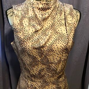 NWT Black Halo dressy fully lined sleeveless sheath.